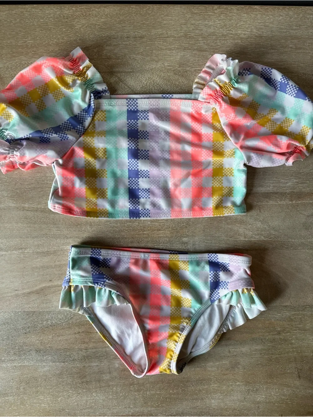 Girls Swimsuit Bundle Lot of 3 Two-Piece Sets Size XS 4/5